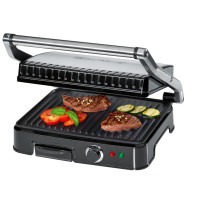 Гриль, пластик, нержавеющая сталь, черный, серебристый, CLATRONIC, Германия_00812390043735245170.jpg