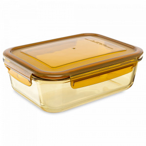 Контейнер для хранения, 1.5 л, боросиликатное стекло, пластик, желтый, SMART SOLUTIONS, Россия, SMART SOLUTIONS (Россия)