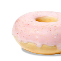 Подсвечник на одну свечу Donut, 7 см, керамика, розовый, серия Fast Food, DOIY, Испания_00819740050662678738.jpg
