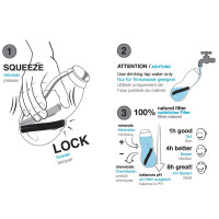 Эко-бутылка для воды Eau good с фильтром-ионизатором, 800 мл, Binchotan, пищевой пластик, пробка, металл, 9 x 23,5 x 9см, красный, BLACK+BLUM, Великобритания_00778480043216329042.jpg