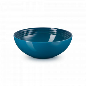 Чаша , 2,2 л, 24 см, керамика, бирюзовый, серия Deep Teal, LE CREUSET, Франция, Скидка -15% на Le Creuset