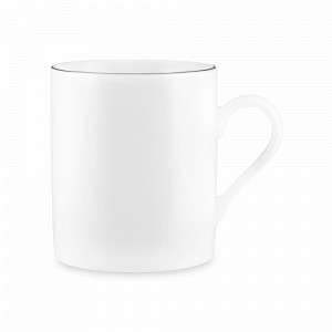 Кружка , 300 мл, фарфор, белый с серебристым кантом, серия White Platinum, MAXWELL WILLIAMS, Австралия, MAXWELL & WILLIAMS (Австралия)