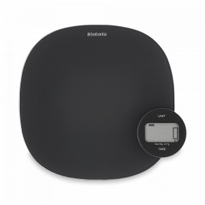 Весы кухонные, 20 х 20 см, пластик, стекло, темно-серый, серия Tasty+, BRABANTIA, Бельгия, Tasty+ BRABANTIA