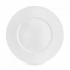 Тарелка подстановочная BLANC, 32 см, фарфор, белый, рельеф, серия Collection L, GUY DEGRENNE, Франция, GUY DEGRENNE (Франция)