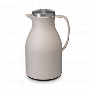 Термокувшин Keep Heat, 1500 мл, нержавеющая сталь, ,боросиликатное стекло, кремовый, SMART SOLUTIONS, Россия, Металлические термосы