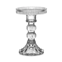 Подсвечник со съемной чашей Ле Классик, 14 см, стекло, серия Art Deco, DECOR DE TABLE, Россия, 