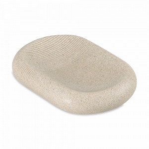 Мыльница Loup, 12.7 х 9.4 см, полирезин, бежевый, серия Bath, BERGENSON BJORN, Великобритания, Диспенсеры и мыльницы