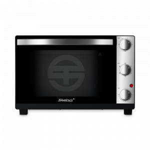 Печь -мини Steel Deluxe, 24 л, нержавеющая сталь, пластик, черный, STEBA, Германия, STEBA (Германия)