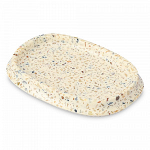 Мыльница Mosaic, 13.5 х 9.5 см, полирезин, пластик, светло-бежевый, серия Bath, BERGENSON BJORN, Великобритания, Диспенсеры и мыльницы