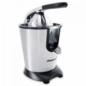 Соковыжималка для цитрусовых, 29 х 18 х 25,5 см, нержавеющая сталь, стальной, черный, STEBA, Германия, STEBA (Германия)