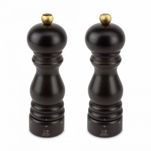 Набор мельниц для соли и перца, 6 степеней помола, 18 см, дерево, коричневый, серия Paris u'select, PEUGEOT, Франция, Мельницы для специй