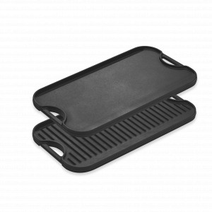 Гриль с ручками, прямоугольный, двухсторонний, 50 х 26 см, чугун, серия Classic, LODGE, США, LODGE (США)