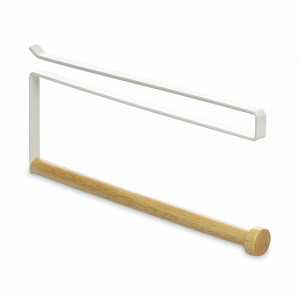 Держатель для бумажных полотенец, сталь, бамбук, белый, серия Granli, SMART SOLUTIONS, Россия, Держатели для бумажных полотенец