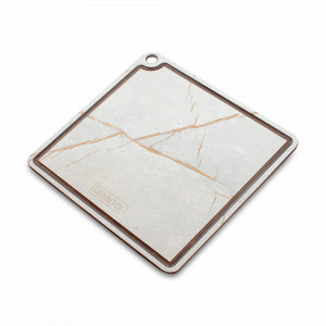 Подставка под горячее/доска для сервировки, 24 х 24 см, мраморный Грейс, композитный материал, серия ProFashion, ComposeEat, Россия, Сервировочные доски