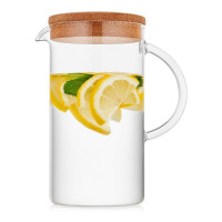 Кувшин Kronos, 1000 мл, боросиликатное стекло, пробка, WALMER, Великобритания_00814670059844303300.jpg