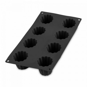 Форма для выпечки «Каннеле», 8 ячеек, 30 х 17.5 см, силикон, черный, LEKUE, Испания, LEKUE (Испания)