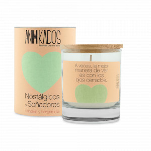 Ароматическая свеча «Сандал и бергамот», в стеклянном стакане, воск, AMBIENTAIR, Испания, Ароматы для дома