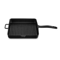 Сковорода - гриль, 25 х 25 см, чугун, черный, серия Elegance, VOEUX, Франция, 