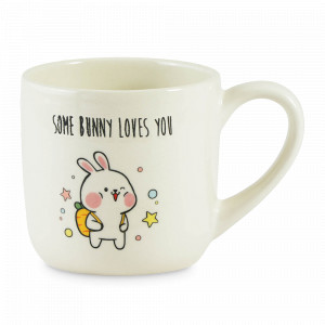 Кружка Зайчик, 400 мл, керамика, белый, декор, серия Animals, REPAST, Чехия, Кружки REPAST