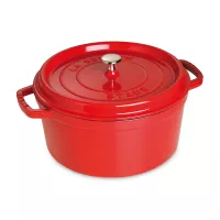 Кокот круглый, 6,7 л, 28 см, чугун, вишневый, серия La Cocotte, STAUB, Франция, 