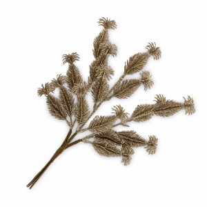 Украшение ветка декоративная Пушистая ветка, 30 см, пластик, металл, золотистый, серия Event, ANNA LAFARG, Китай, Event ANNA LAFARG