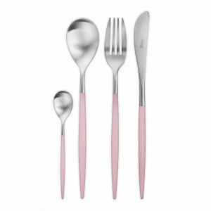 Набор столовых приборов на 6 персон, 24 предм., серия MIO matte pink, CUTIPOL, Португалия, CUTIPOL (Португалия)