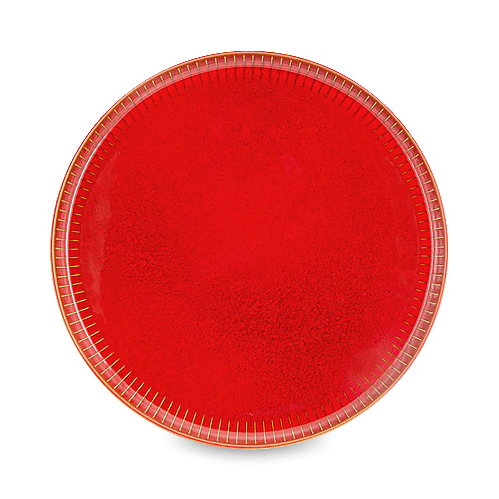 Тарелка обеденная, 28 см, керамика, терракот, серия Comet, HOME & STYLE, Китай