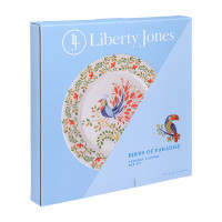 Набор из 2-х обеденных тарелок Fantail Bird, 28 см, фарфор, белый, декор, серия Birds of Paradise, LIBERTY JONES, Россия_00817550037770418310.jpg