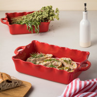 Блюдо прямоугольное для запекания Red , 44 х 26 см, керамика, красный, серия Cook&Host, COSTA NOVA, Португалия_00819310050749352048.jpg