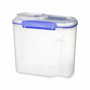 Контейнер для сыпучих продуктов, 2,8 л, пластик, синий, серия Klip It, SISTEMA, Новая Зеландия, Klip It SISTEMA