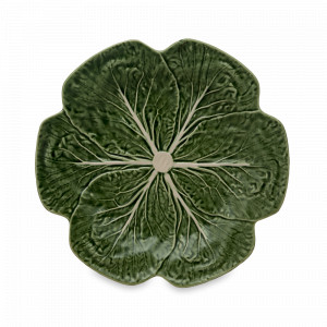 Тарелка обеденная «Капуста», 26,5 см, керамика, зеленый, серия Капуста, Bordallo Pinheiro, Португалия, BORDALLO PINHEIRO (Португалия)