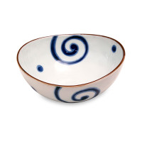 Салатник порционный Oriental HB, 16 см, фарфор, белый, синий, серия Mixed Bowls, TOKYO DESIGN, Нидерланды