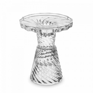 Подсвечник на ножке для тонкой свечи, 11 см, стекло, прозрачный, серия New Year, ANNA LAFARG, Китай, Подсвечники и канделябры