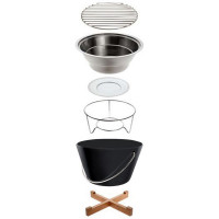 Гриль настольный, материал: фарфор, нержавеющая сталь, бамбук, размер: 30,5 х 19 х 31 см, цвет: белый, EVA SOLO, Дания_00785890060274864760.jpg