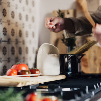 Солонка , 15.5 см, 580 мл, керамика, кремовый, серия Flame, EMILE HENRY, Франция_00820860058069454264.jpg