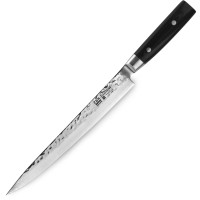 Нож кухонный для тонкой нарезки 25,5 см, Sujihiki, дамасская сталь, серия Zen, YAXELL, Япония