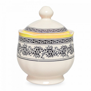 Сахарница , 280 мл, фарфор, белый, декор, серия Halcyon, GRACE BY TUDOR, Великобритания, Сахарницы