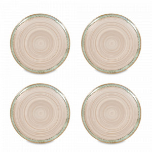 Набор из 4-х десертных тарелок «Зеленый песок», 20 см, керамика, зеленый, WAECHTERSBACH, Германия, WAECHTERSBACH (Германия)