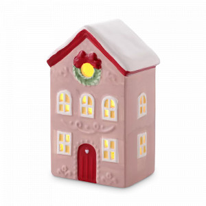 Декор - Домик с подсветкой Fensmark, 15 см, доломит, розовый, декор, серия New Year Essential, TKANO, Китай, Предметы интерьера