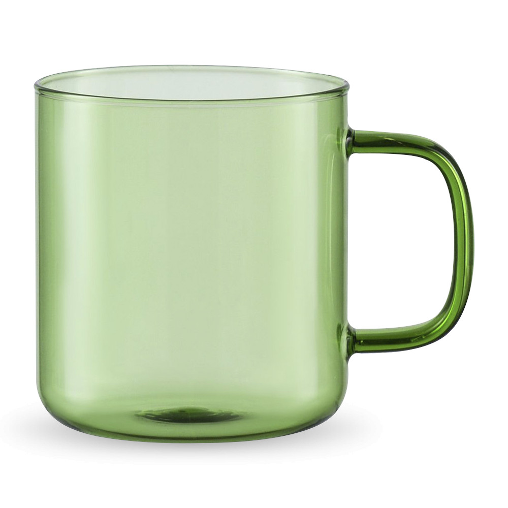 Кружка, 350 мл, боросиликатное стекло, зеленый, SMART SOLUTIONS, Россия