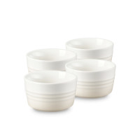 Набор из 4-х рамекинов, керамика, 100 мл, бежевый, серия Meringue, LE CREUSET, Франция