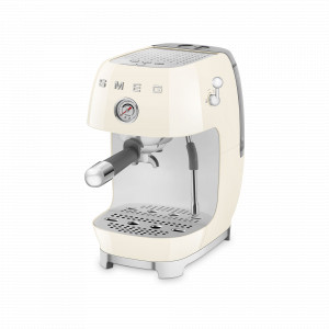 Кофемашина - эспрессо, нержавеющая сталь, пластик, кремовый, SMEG, Италия, Кофемашины бежевые Smeg