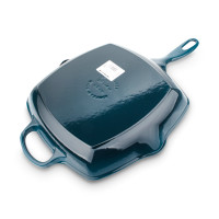 Чугунная сковорода-гриль с рифленым дном, 26 х 26 см, лазурь, LE CREUSET, Франция_00797730056506618089.jpg