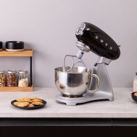 Миксер планетарный, 4,8 л, 3 насадки, литой алюминий, нержавеющая сталь, пластик, черный, SMEG, Италия_00822730068416248391.jpg