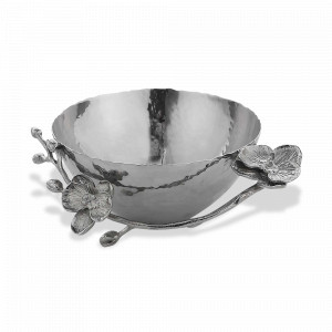 Чаша «Белая орхидея», 13 см, нержавеющая сталь, серебристый, серия White Orchid, MICHAEL ARAM, США, MICHAEL ARAM (США)