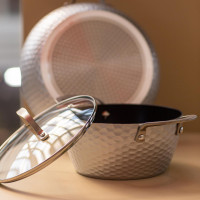 Кастрюля с крышкой, 2,1 л, диаметр 20 см, высота 10,6 см, кованый алюминий с антипригарным покрытием, для индукционных плит, ручки нержавеющая сталь, серия Hammerton, KITCHENSTAR, Китай_00806720062309105503.jpg