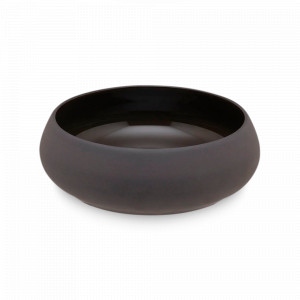 Салатник NOIR CARBONE, 17.5 см, 1.4 л, фарфор, черный матовый, серия Gourmet, GUY DEGRENNE, Франция, Тарелки и салатники GUY DEGRENNE