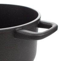 Кастрюля для индукционных плит с антипригарным покрытием, 20 см, 3.5 л, литой алюминий с алмазным порошком, черный, серия Diamant Plus, OLYMPIA, Италия_00820690063113232693.jpg