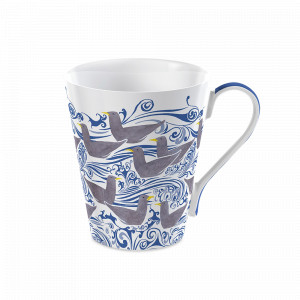 Кружка «Чайки», 350 мл, костяной фарфор, декор, серия Victoria and Albert Garden, KITCHEN CRAFT, Великобритания, Кружки с рисунком