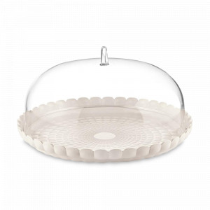 Блюдо сервировочное с крышкой, 36 см, пластик SAN, белый, серия Tiffany, GUZZINI, Италия, GUZZINI (Италия)